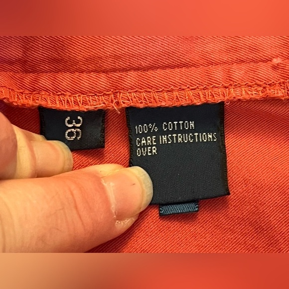 Polo Ralph Lauren Shorts 36 Men VTG Pink Chino Flat Front 100% Cotton Casual I34 - Picture 4 of 7